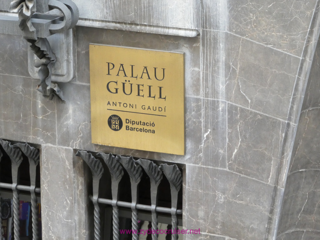 027: Palau Guell, opposite Hotel Gaudi Barcelona