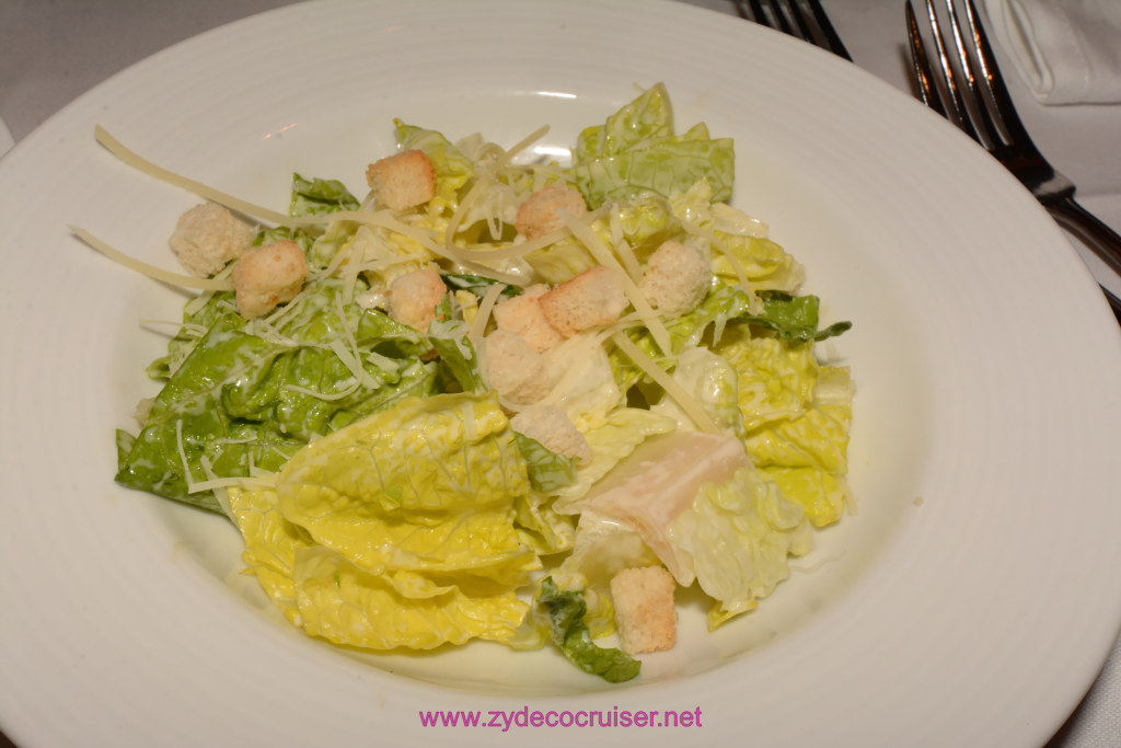 125: Carnival Horizon Transatlantic Cruise, Sea Day 1, MDR Dinner, Caesar Salad