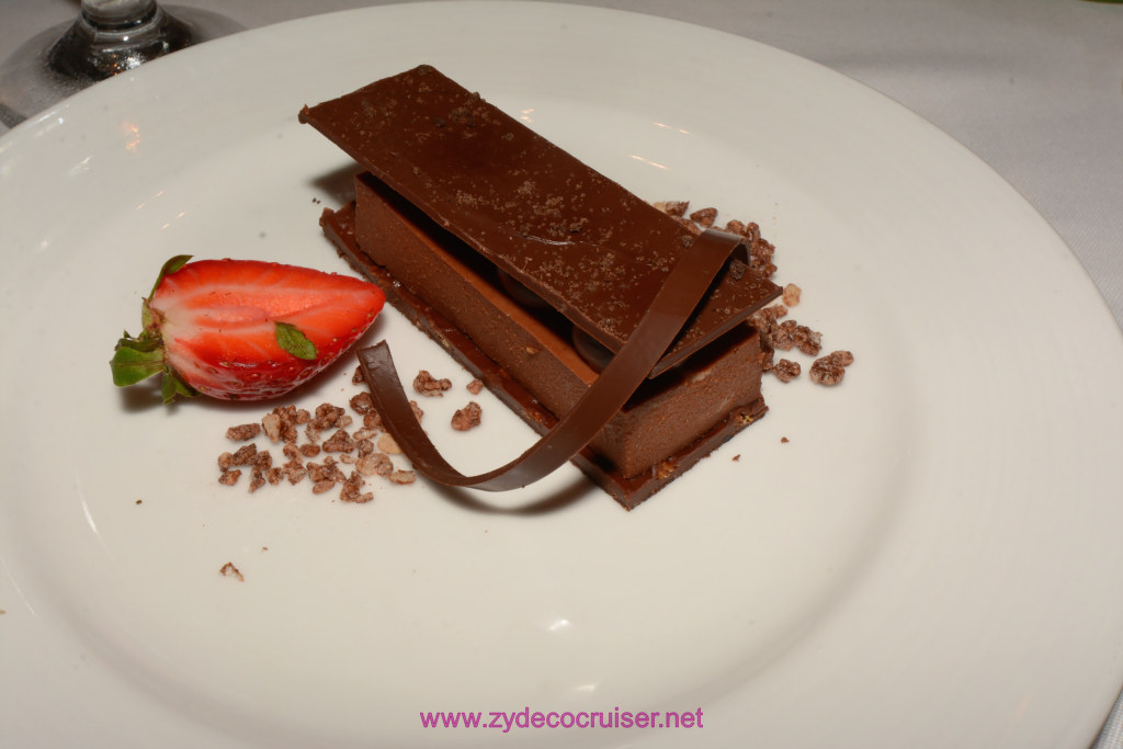 130: Carnival Horizon Transatlantic Cruise, Sea Day 1, MDR Dinner, Malted Chocolate Hazelnut Cake