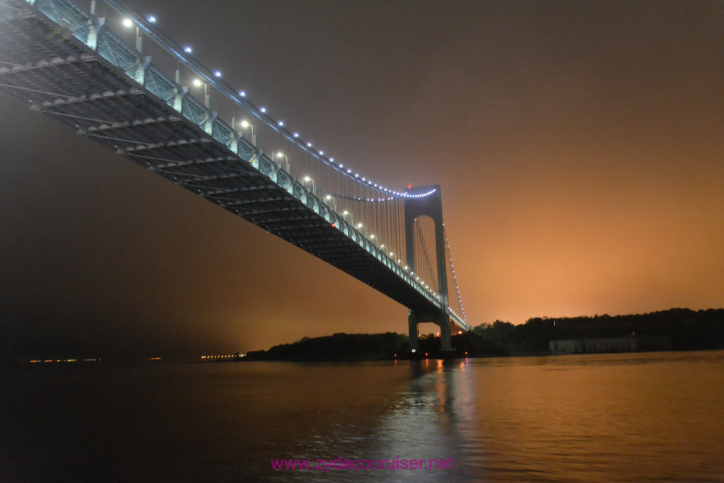 009: Carnival Horizon Transatlantic Cruise, Sailing into New York, Verrazano-Narrows Bridge