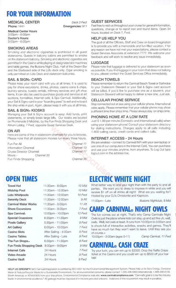 004: Carnival Imagination 4 Day Cruise Fun Times, Day 1, Page 4