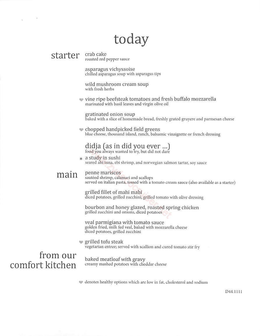 Day 4 Today Menu