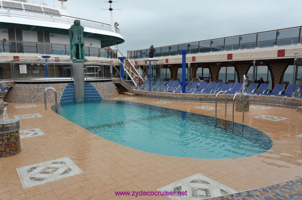 133: Carnival Legend British Isles Cruise, Dover, Embarkation, Camelot Forward Pool, 