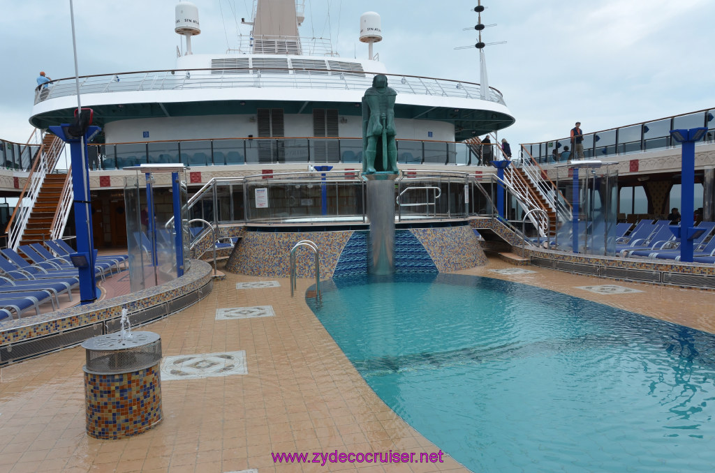 157: Carnival Legend British Isles Cruise, Dover, Embarkation, Camelot Forward Pool, 