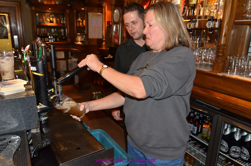 275: Carnival Legend, British Isles Cruise, Dublin, Blanchardstown, The Bell Pub and Restaurant, Pouring a Pint, 