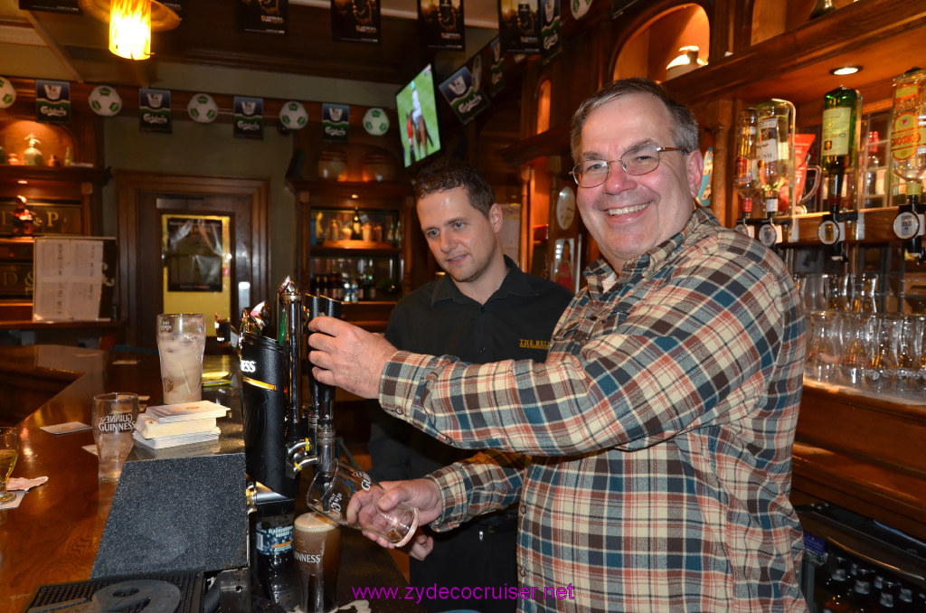 277: Carnival Legend, British Isles Cruise, Dublin, Blanchardstown, The Bell Pub and Restaurant, Pouring a Pint of Guinness, 