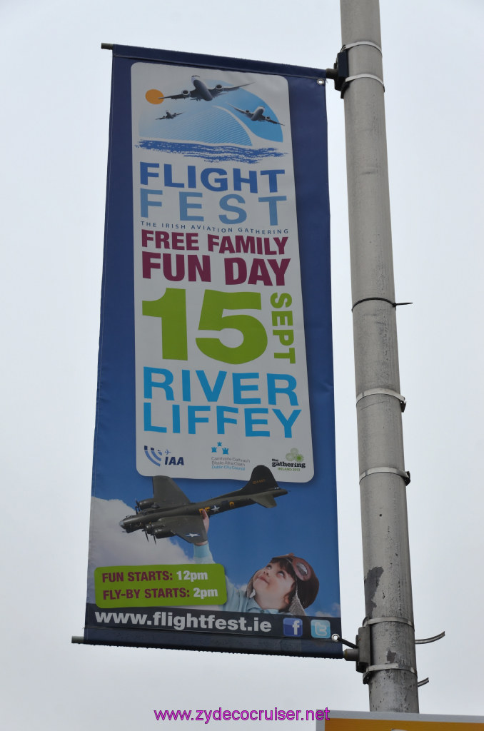 318: Carnival Legend, British Isles Cruise, Dublin, Flight Fest, River Liffey, 