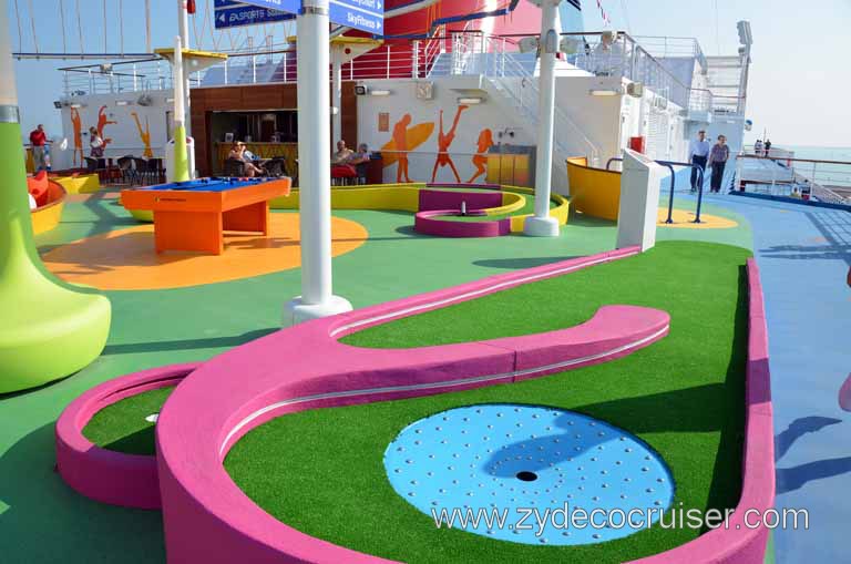 375: Carnival Magic Inaugural Cruise, Grand Mediterranean, Sports Square, Mini-Golf