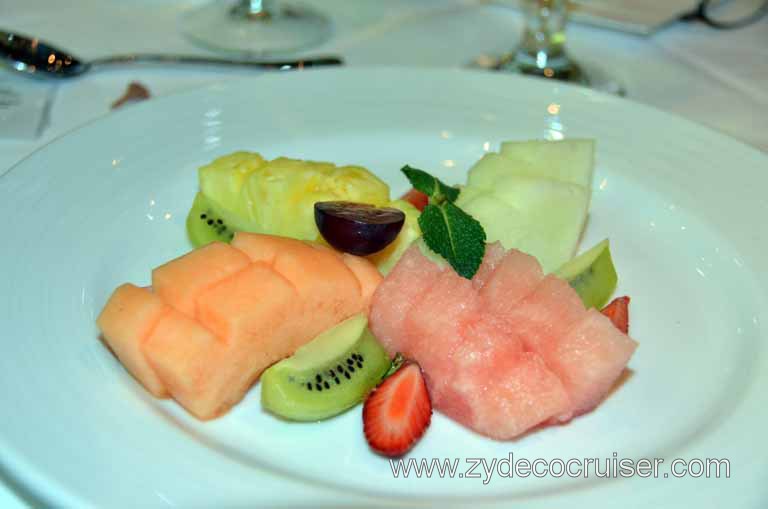 025: Carnival Magic, Main Dining Room Menus and Food Pictures, Dinner, Fresh Tropical Fruit Plate