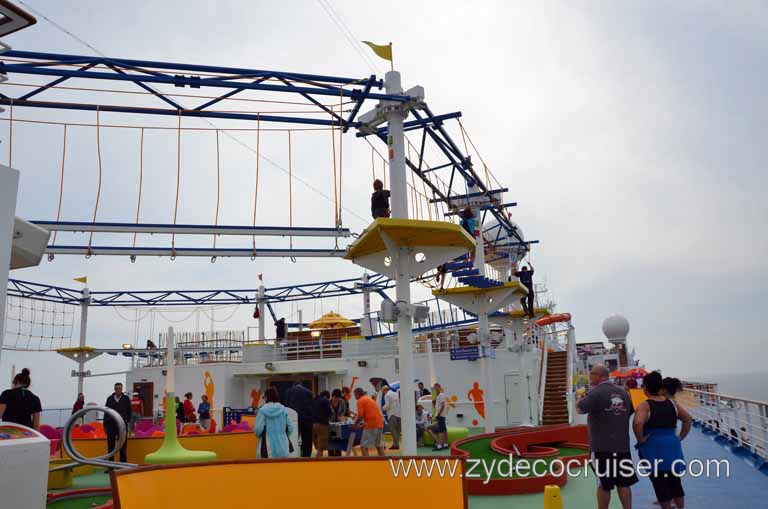 078: Carnival Magic Inaugural Cruise, Sea Day 1, Sports Square