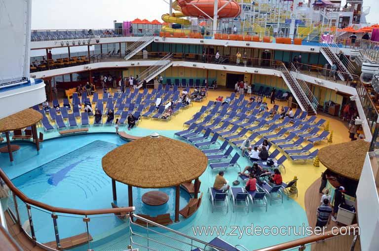 082: Carnival Magic Inaugural Cruise, Sea Day 1, Beach Pool, 