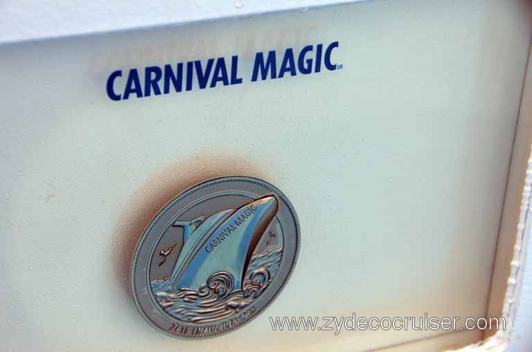 088: Carnival Magic Inaugural Cruise, Sea Day 1, Carnival Magic Coin, 