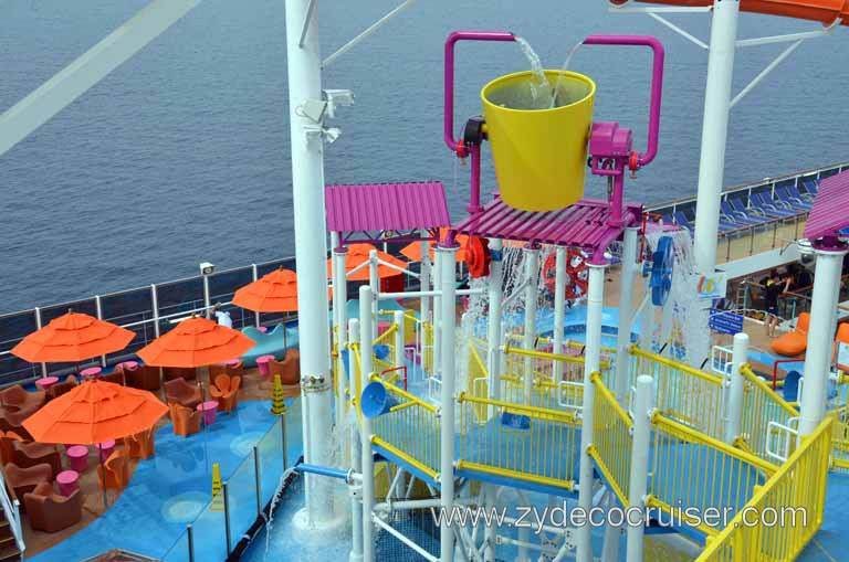 117: Carnival Magic Inaugural Cruise, Sea Day 1, Waterworks, 