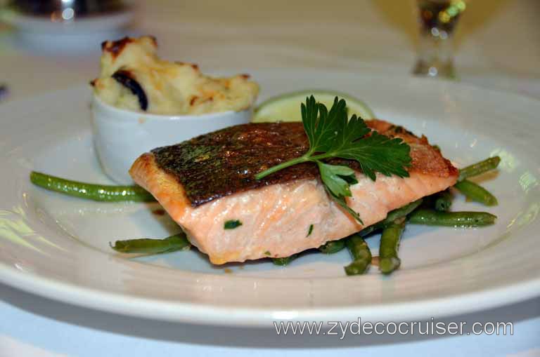071: Carnival Magic, Main Dining Room Menus and Food Pictures, Dinner, Grilled Fillet of Norwegian Fjord Salmon