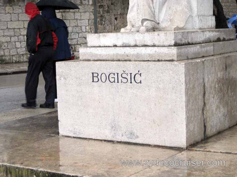 042: Carnival Magic, Inaugural Cruise, Dubrovnik, Cavtat, Bogisic Statue