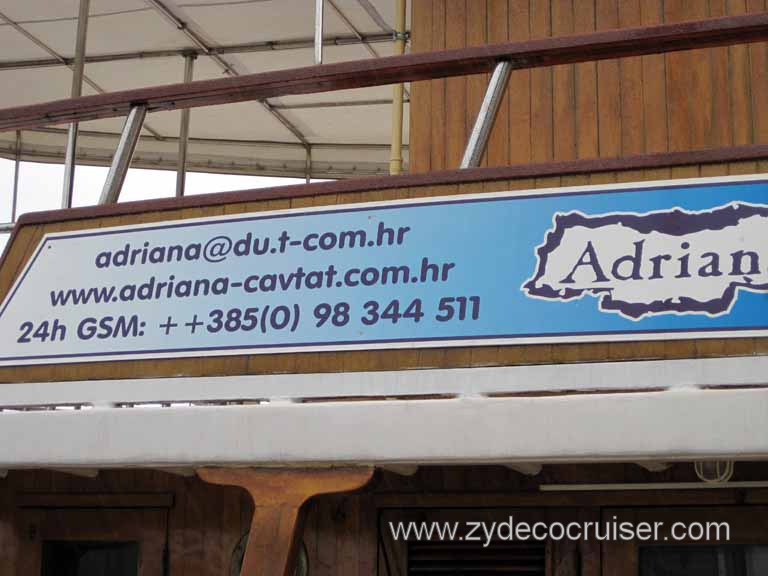 074: Carnival Magic, Inaugural Cruise, Dubrovnik, Cavtat, adriana