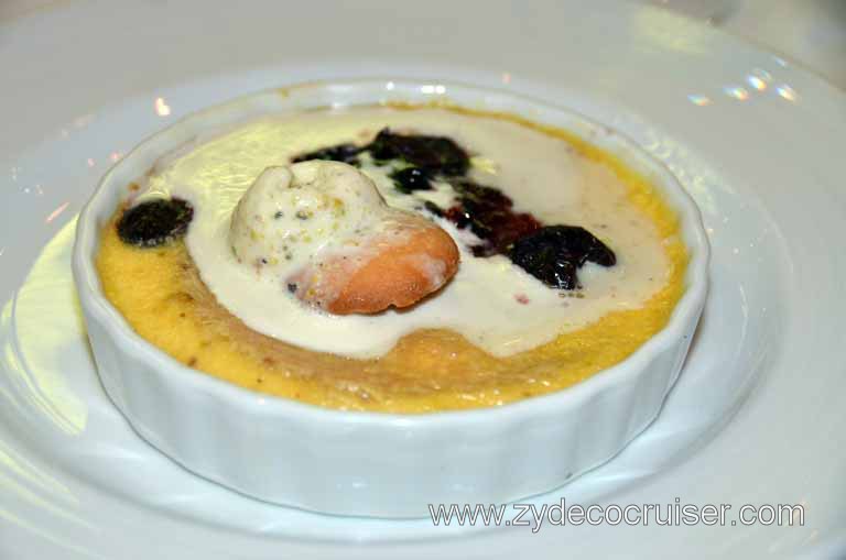 Main Dining Room Menus and Food Pictures, Dinner, Pistachio and Almond Clafoutis