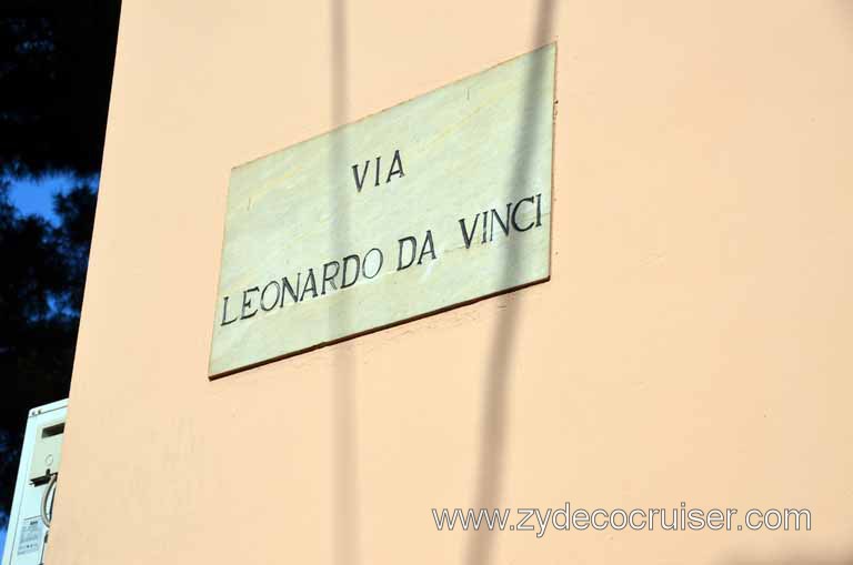 009: Carnival Magic Inaugural Voyage, Livorno, Pisa and Winery Tour, Via Leonardo Da Vinci, 