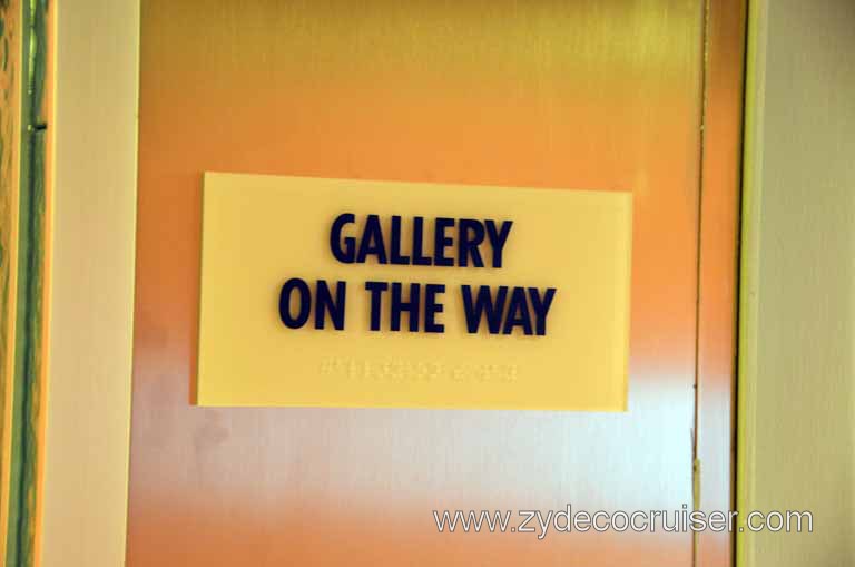 072: Carnival Magic Inaugural Voyage, Monte Carlo, Sea Day 3, Gallery on the Way
