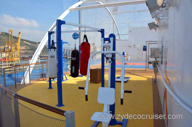 027: Carnival Magic, Grand Mediterranean, Barcelona, One of the work out areas
