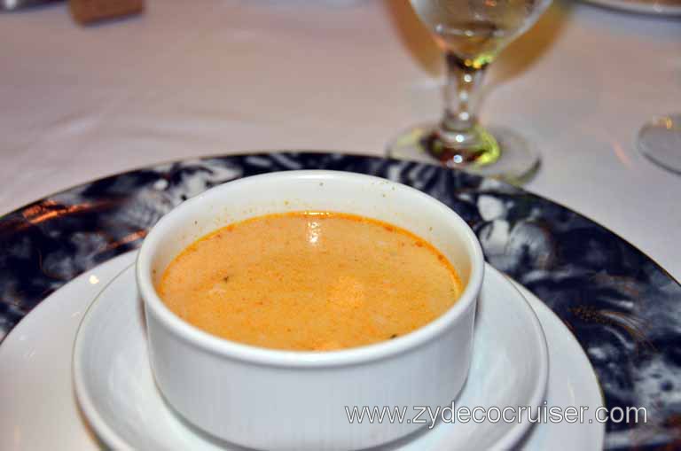 036: Carnival Magic, Main Dining Room Menus and Food Pictures, Dinner, Thai Shrimp Soup