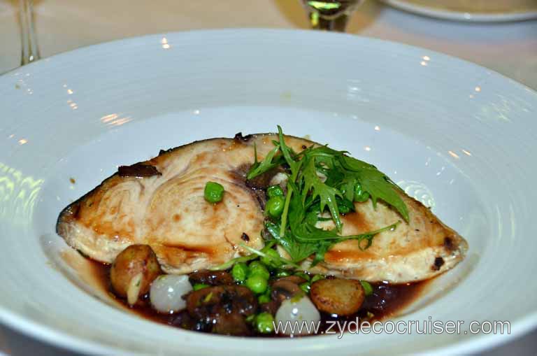 050: Carnival Magic, Main Dining Room Menus and Food Pictures, Dinner, Grilled Swordfish Medallion