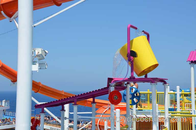 039: Carnival Magic, Mediterranean Cruise, Sea Day 2, Waterworks, Power Drencher, 