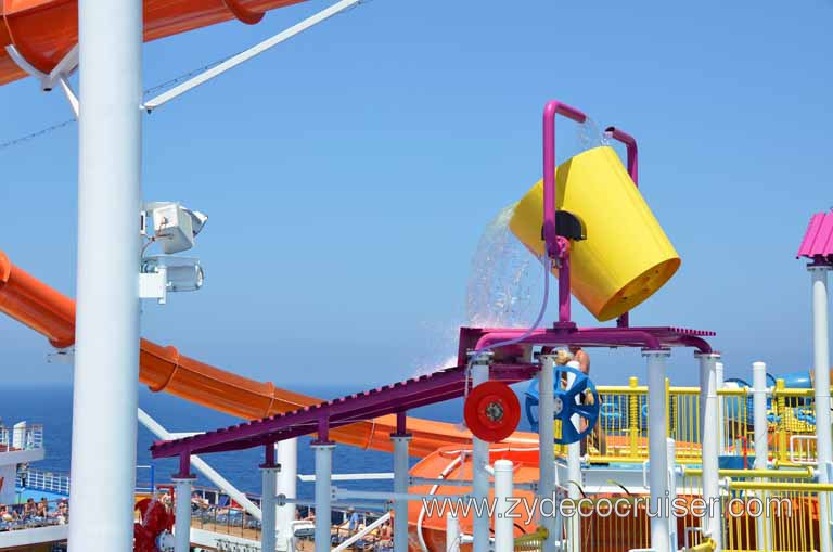 040: Carnival Magic, Mediterranean Cruise, Sea Day 2, Waterworks, Power Drencher, 