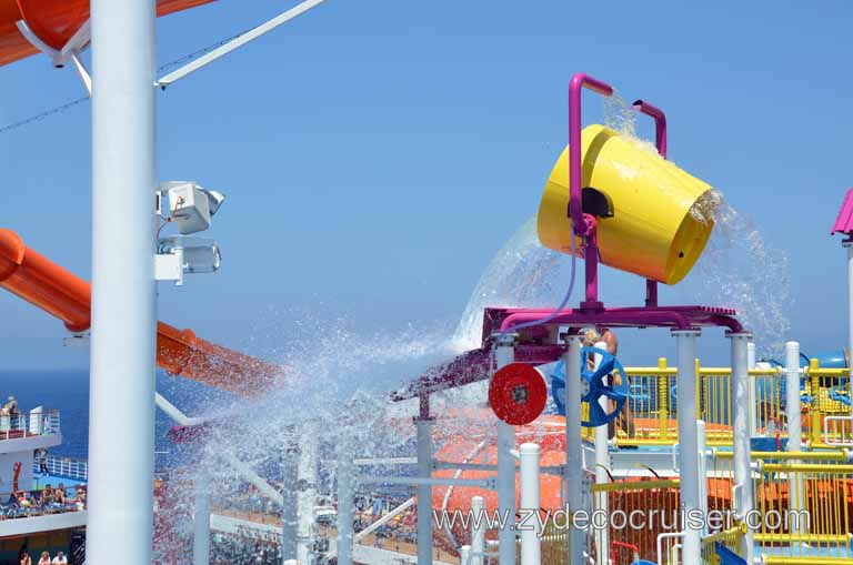 045: Carnival Magic, Mediterranean Cruise, Sea Day 2, Waterworks, Power Drencher, 