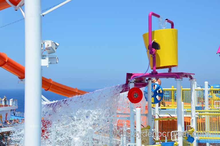 055: Carnival Magic, Mediterranean Cruise, Sea Day 2, Waterworks, Power Drencher, 