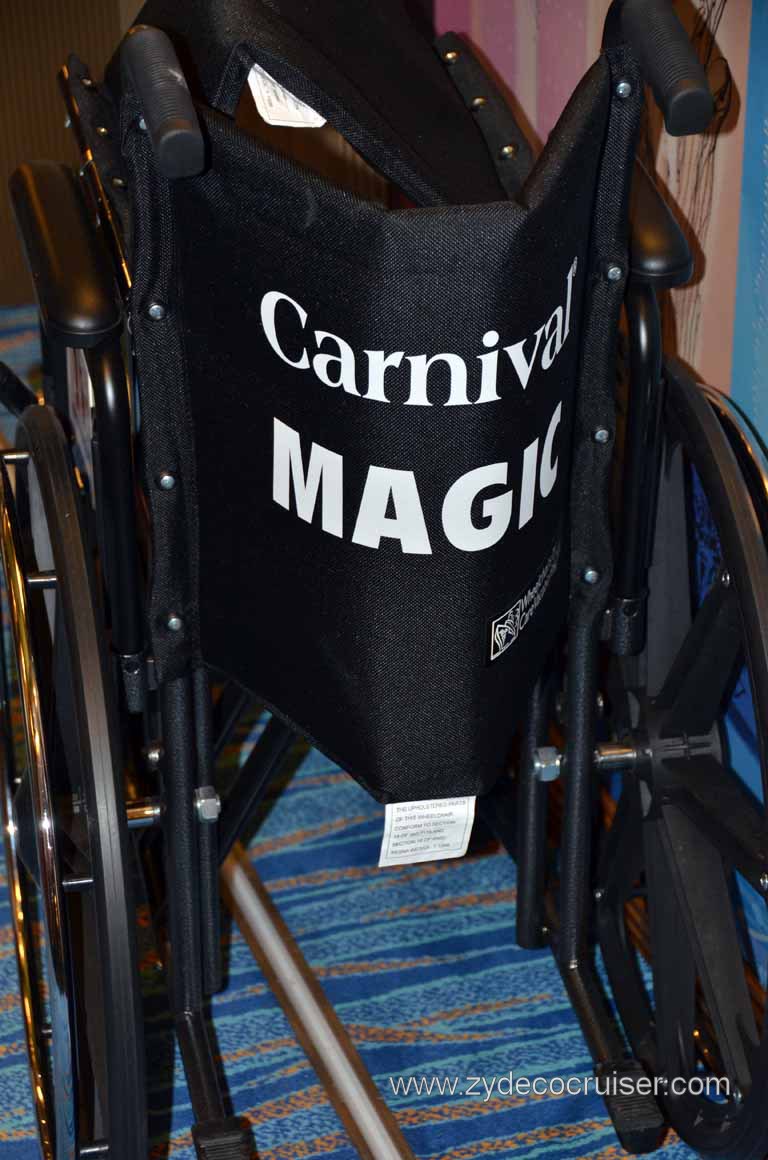 038: Carnival Magic, Mediterranean Cruise, Sea Day 3, A Magic Wheelchair