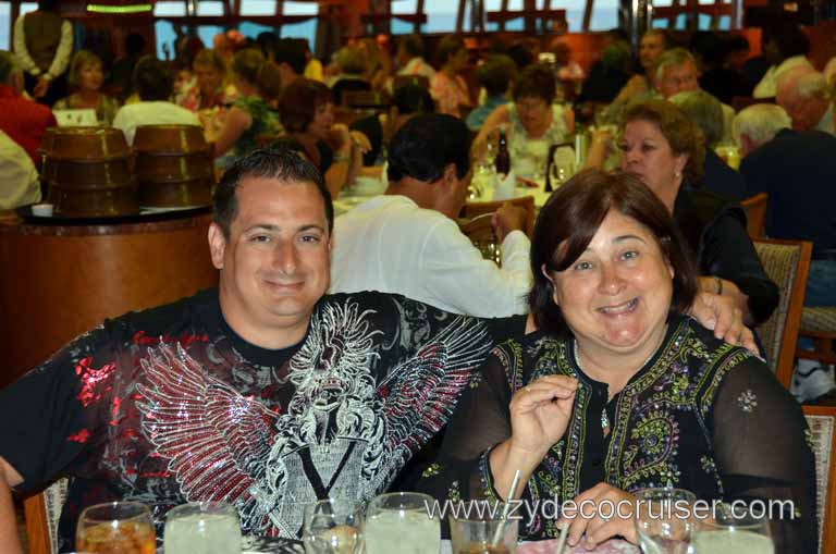 079: Carnival Magic, Mediterranean Cruise, Sea Day 3, Dinner, New Orleans Table, 