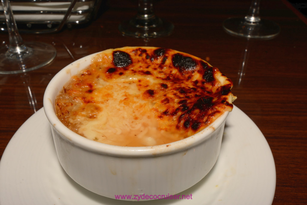 037: Carnival Magic 8 Day Cruise, Nov, 2019, Sea Day 3, MDR Dinner, Baked Onion Soup
