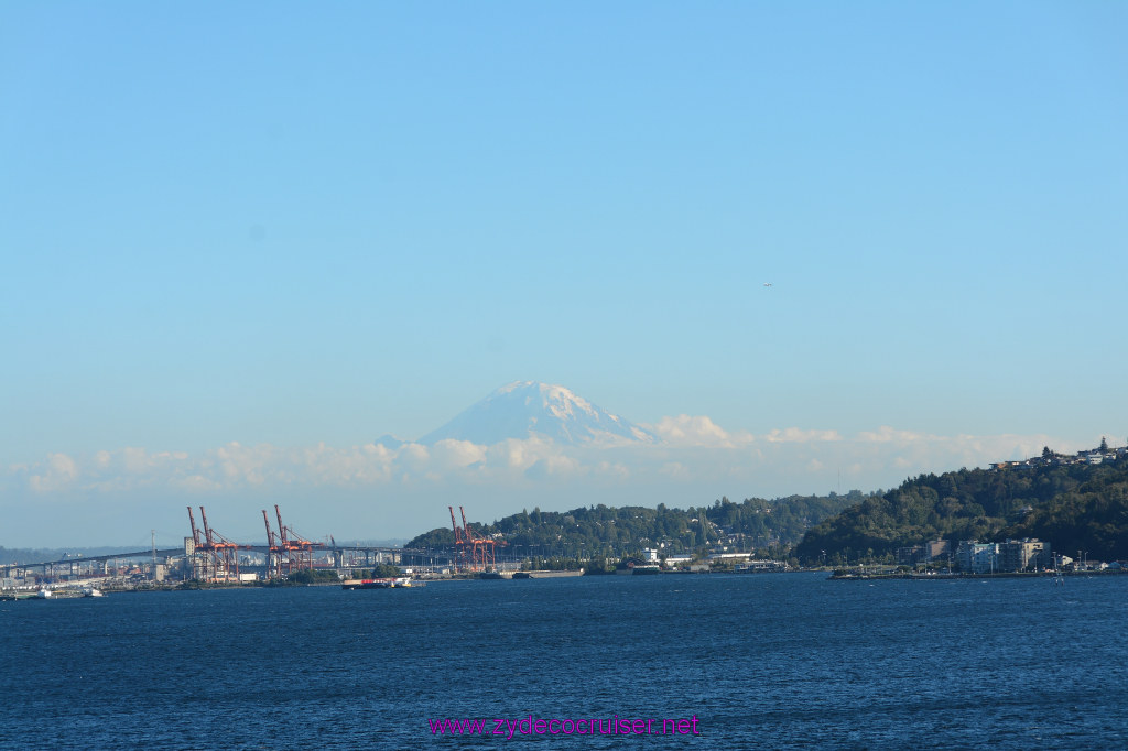 146: Carnival Miracle Alaska Cruise, Seattle, Embarkation, Mount Rainier, 