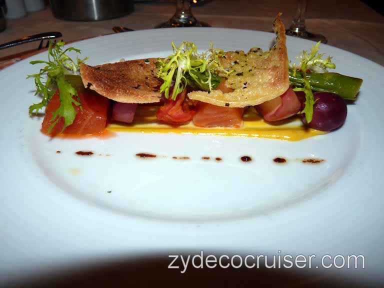840: Carnival Sensation - Cured Salmon and Candied Tomato