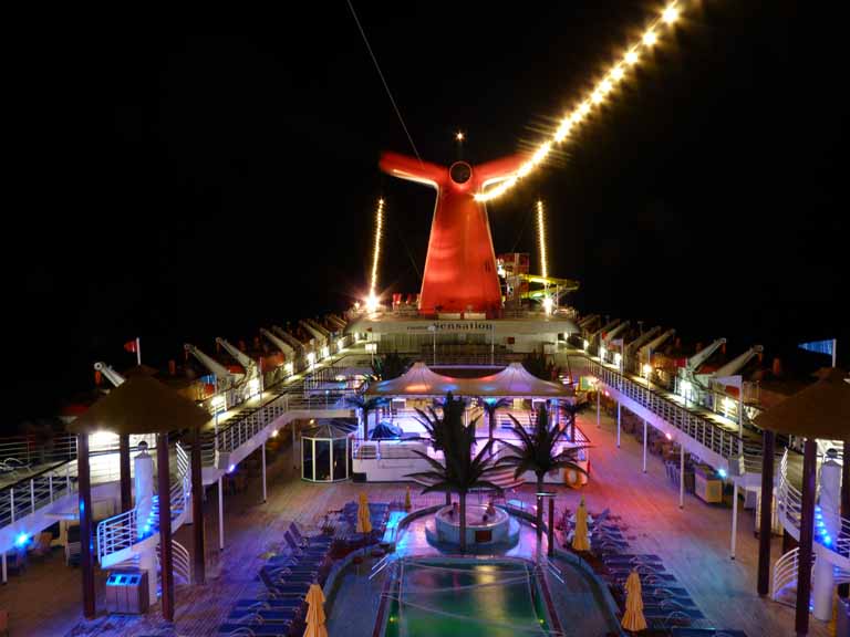 190: Carnival Sensation, Port Canaveral - Lido at Night