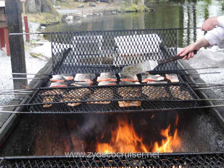 247: Carnival Spirit - Juneau - Gold Creek Salmon Bake - Salmon on the Grill