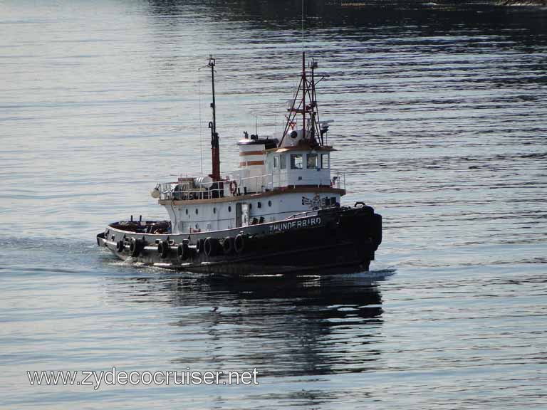 309: Carnival Spirit leaving Sitka, Alaska, tugboat Thunderbird
