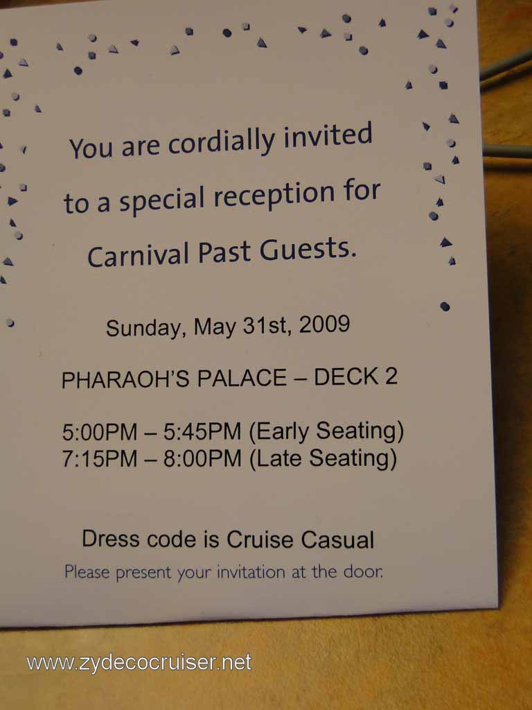 320: Carnival Spirit Past Guest Party Invitation