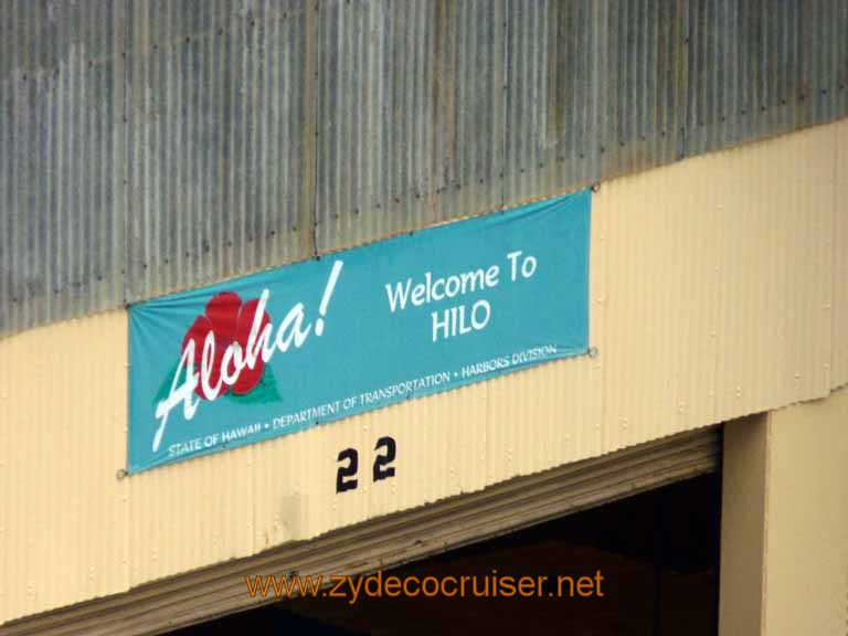 009: Carnival Spirit, Hilo, Hawaii, Aloha! Welcome to Hilo