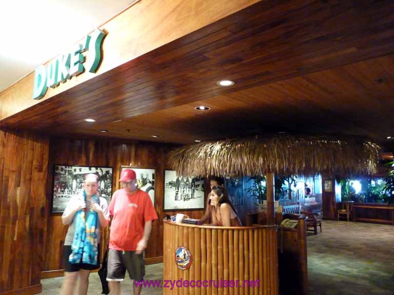 124: Carnival Spirit, Honolulu, Hawaii, Outrigger Waikiki on the Beach, Duke's
