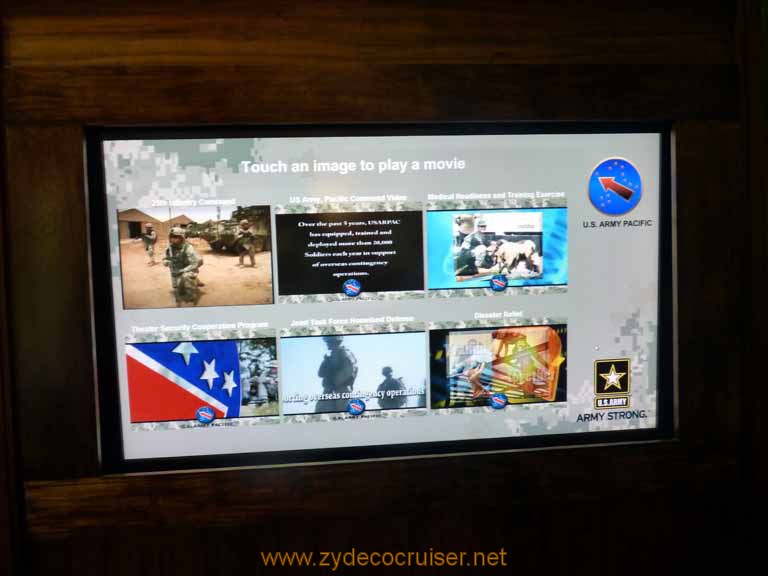 061: Carnival Spirit, Honolulu, Hawaii, Pearl Harbor VIP and Military Bases Tour, Fort Shafter, Richardson Hall, Touch an image to play a movie