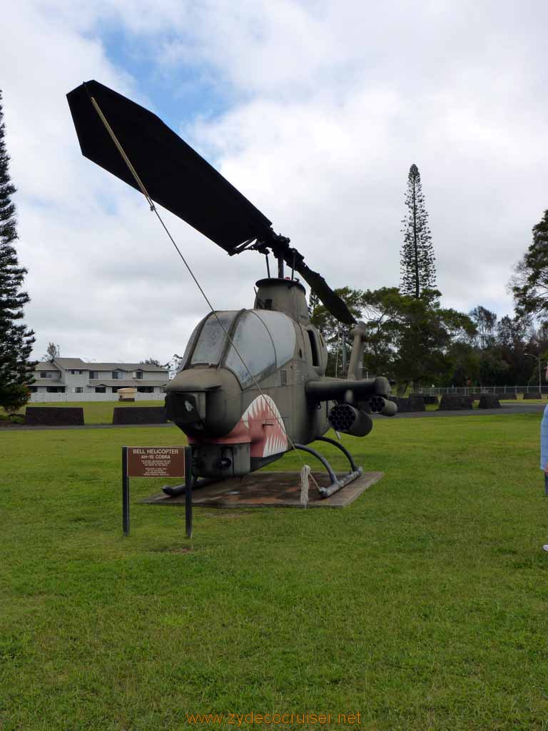 094: Carnival Spirit, Honolulu, Hawaii, Pearl Harbor VIP and Military Bases Tour, Schofield Barracks, Wheeler Army Airfield, Bell Helicopter, AH-1S Cobra