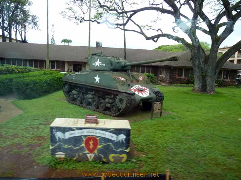 109: Carnival Spirit, Honolulu, Hawaii, Pearl Harbor VIP and Military Bases Tour, Tropic Lightning Museum, 