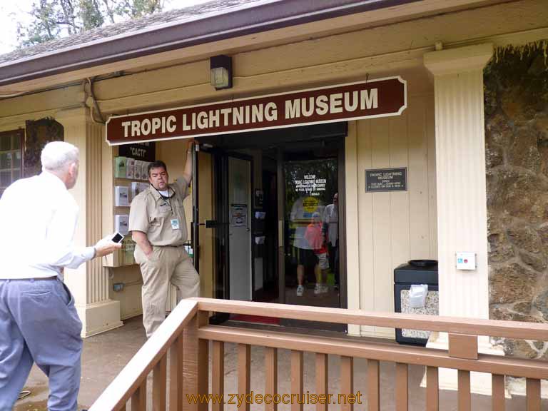114: Carnival Spirit, Honolulu, Hawaii, Pearl Harbor VIP and Military Bases Tour, Tropic Lightning Museum, 