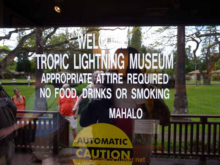 116: Carnival Spirit, Honolulu, Hawaii, Pearl Harbor VIP and Military Bases Tour, Tropic Lightning Museum, 