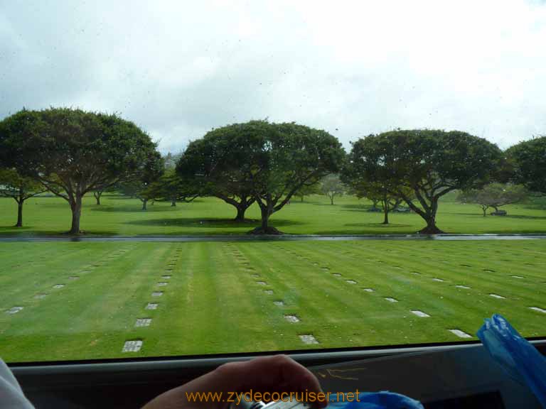370: Carnival Spirit, Honolulu, Hawaii, Pearl Harbor VIP and Military Bases Tour, National Memorial Cemetery of the Pacific, Punchbowl,