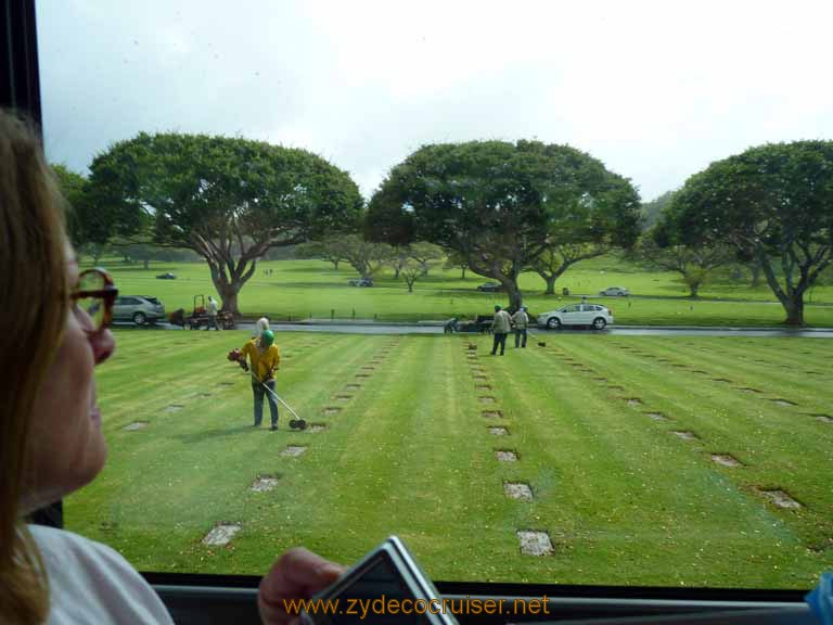 372: Carnival Spirit, Honolulu, Hawaii, Pearl Harbor VIP and Military Bases Tour, National Memorial Cemetery of the Pacific, Punchbowl,