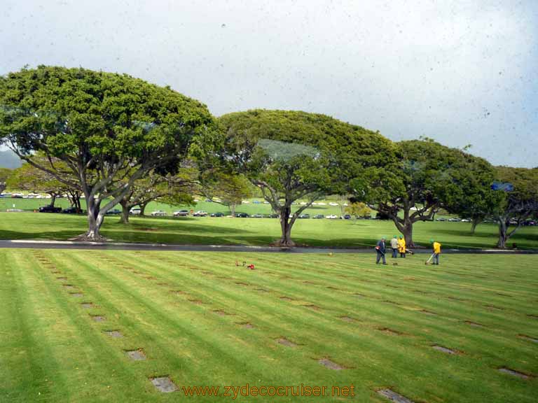 380: Carnival Spirit, Honolulu, Hawaii, Pearl Harbor VIP and Military Bases Tour, National Memorial Cemetery of the Pacific, Punchbowl,