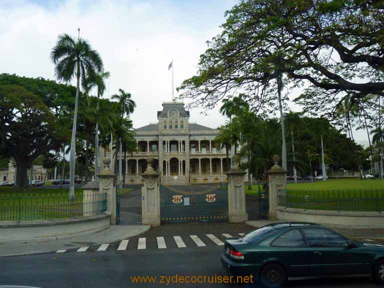 397: Carnival Spirit, Honolulu, Hawaii, Pearl Harbor VIP and Military Bases Tour, Iolani Palace